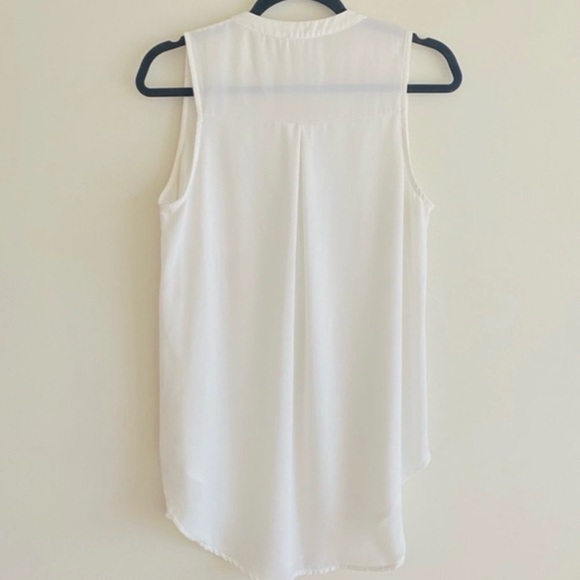 Lush White Tank w/ One-Pocket szS NWOT - Picture 3 of 3